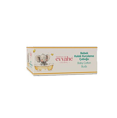 Bebek Kulak Kurulama Çubuğu 60 Adet - EVVAHE DOĞAL