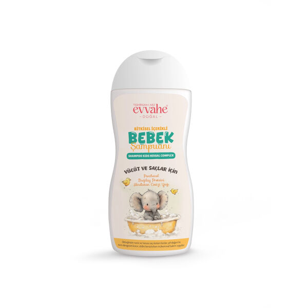 Bitkisel İçerikli Bebek Şampuanı (190 ml) - EVVAHE DOĞAL