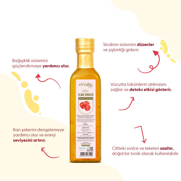 Doğal Elma Sirkesi (225 ml) - 2