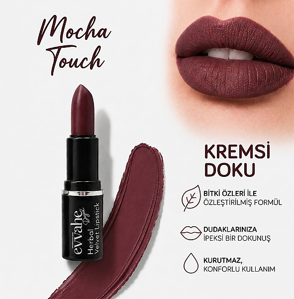 HERBAL VELVET STICK RUJ 3- MOCHA TOUCH 4 g e - 3