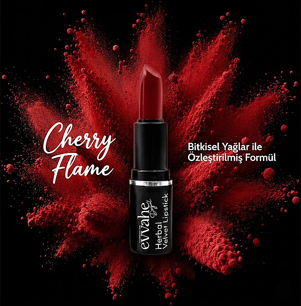 HERBAL VELVET STICK RUJ 4- CHERRY FLAME 4 g e - 3