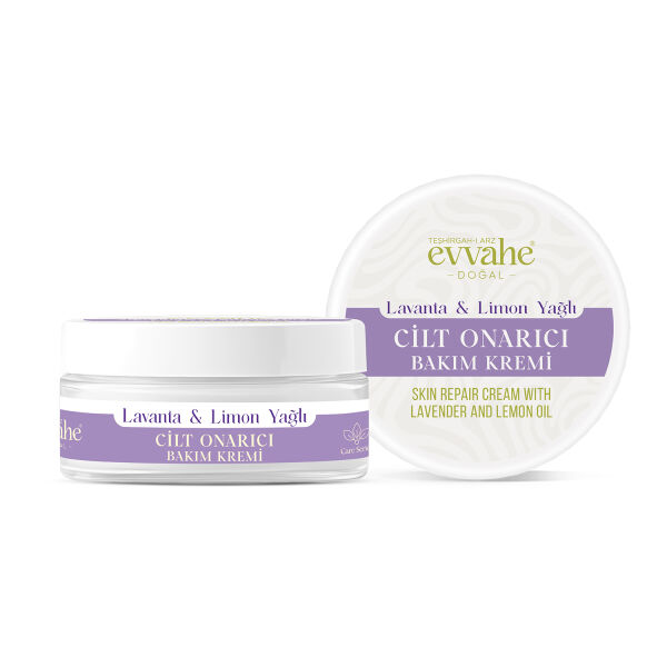Lavanta ve Limon Yağlı Cilt Onarıcı Bakım Kremi 50 ml - EVVAHE DOĞAL