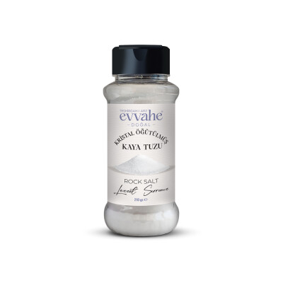 Kristal Öğütülmüş Kaya Tuzu 210 Gr. - EVVAHE DOĞAL