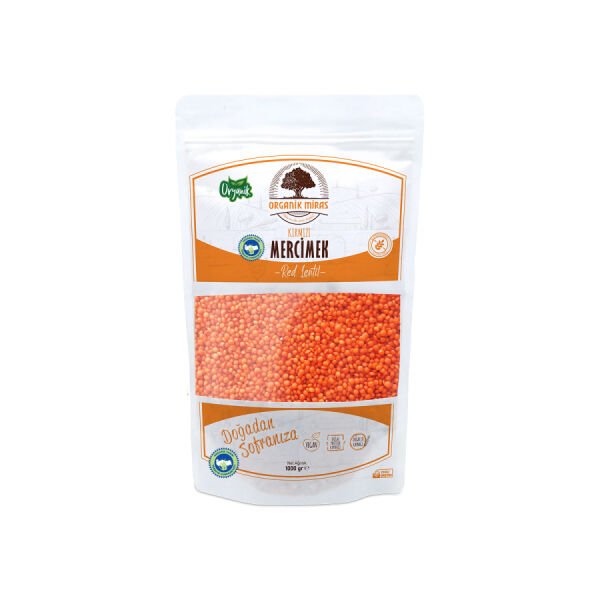 Organik Kırmızı Mercimek 1kg - 1