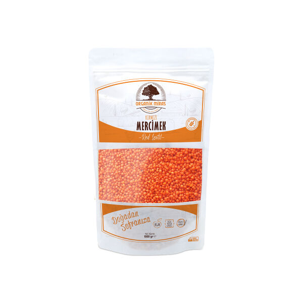 Organik Miras Kırmızı Mercimek 1kg - 1