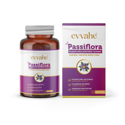 Passiflora Ekstresi İçeren Kapsül Takviye Edici Gıda - EVVAHE DOĞAL