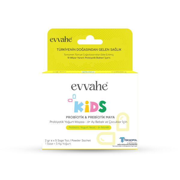 Probiyotik Yoğurt Mayası Kids 2gr x 5 şase - EVVAHE DOĞAL