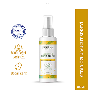 Sedir Özlü Vücut Spreyi 100ml e - EVVAHE DOĞAL