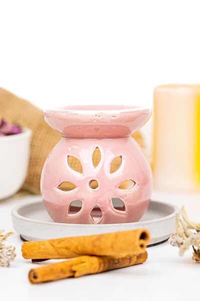 Seramik Buhurdanlık (Pembe) - 2