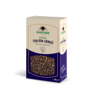 Siyah Üzüm Çekirdeği (öğütülmüş) 100g - Organik Miras