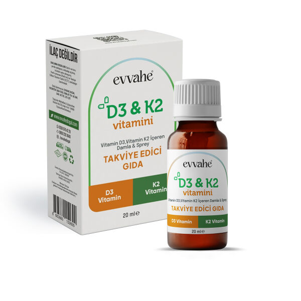Vitamin D3 K2 (20ml.) - EVVAHE DOĞAL